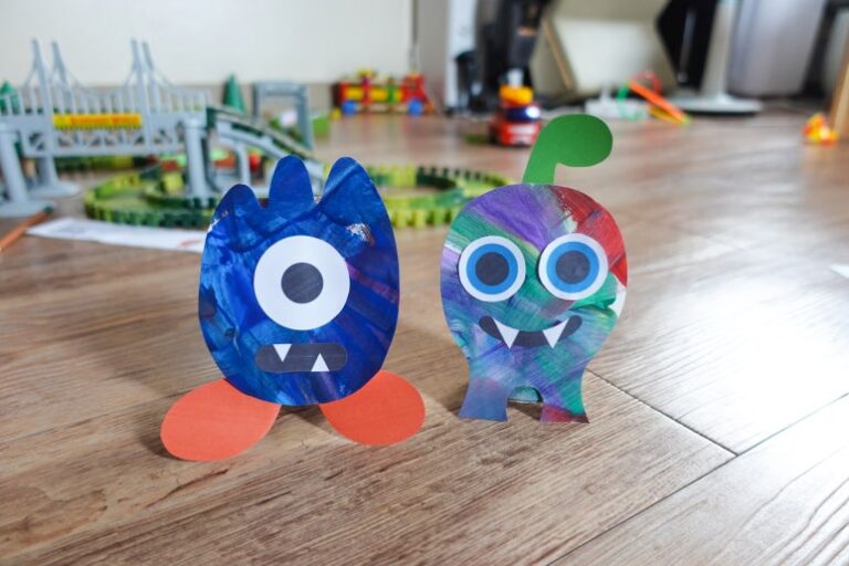 휴지심 재활용 만들기｜아이와 만든 몬스터 미술놀이 DIY