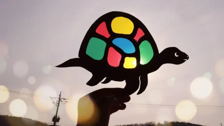 거북이 가족 그림자놀이 (Turtle Shadow Play for Kids)-빛으로 즐기는 셀로판지 놀이