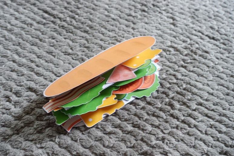 Printable 3D Sandwich Template로 만든 완성 작품